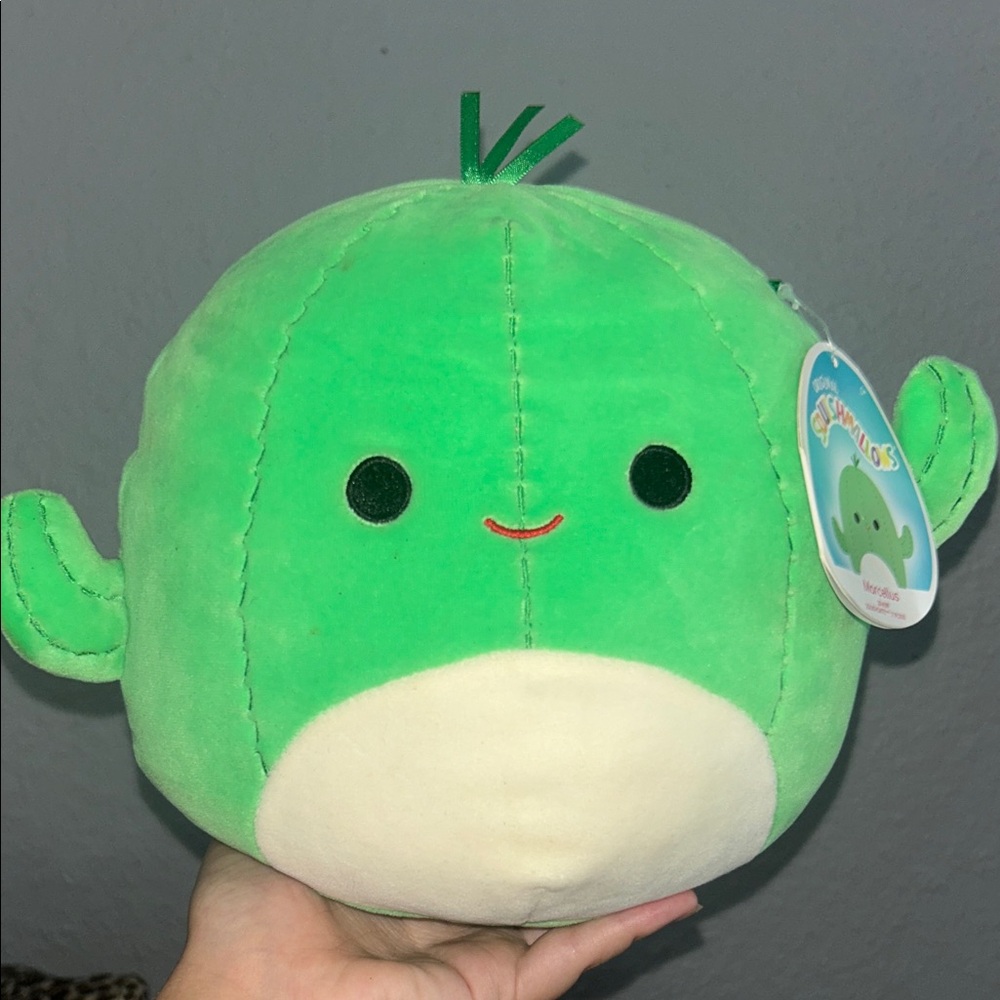 Squishmallows Green and Cream Marcellus Cactus Plush